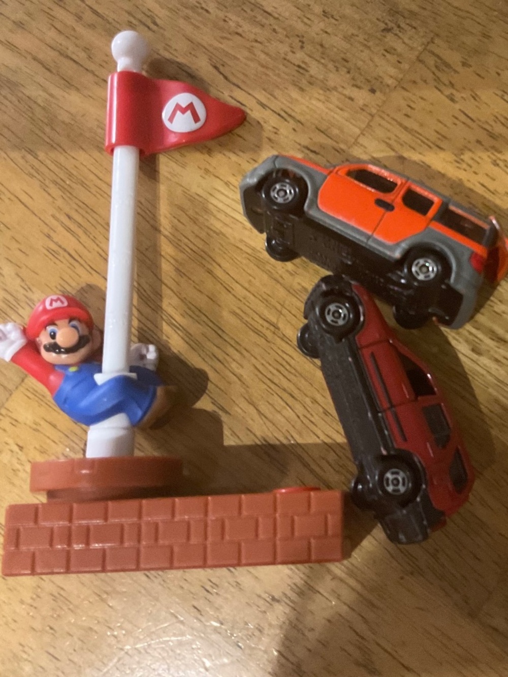 Tomica cars and Mario toys 3 pieces